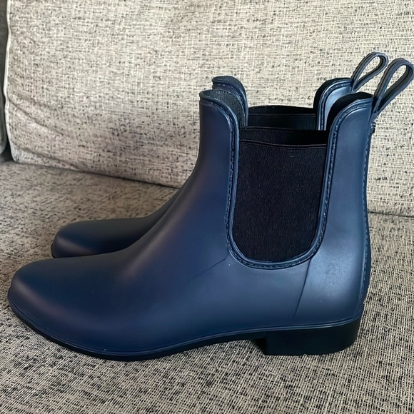 Sam Edleman Tinsley Navy Chelsea Rain Boots Size 9 - Picture 1 of 10